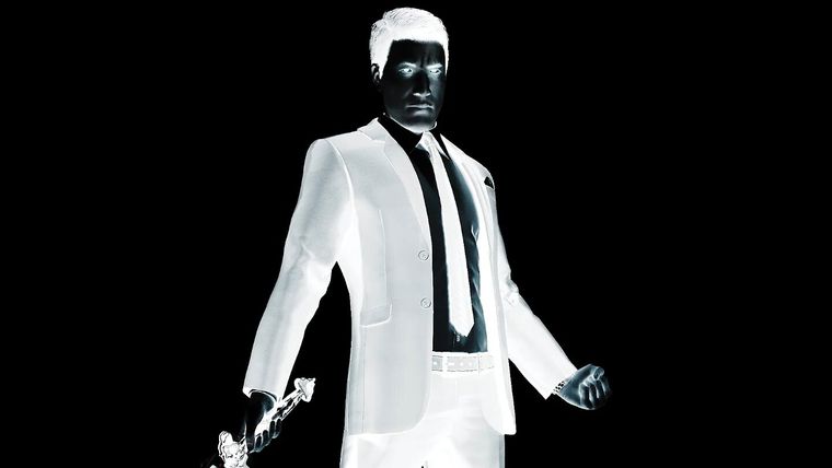 Martin Lee convertido por sus poderes en el villano de Spider-Man, Mr. Negative. Martin Lee convertido por sus poderes en el villano de Spider-Man, Mr. Negative.