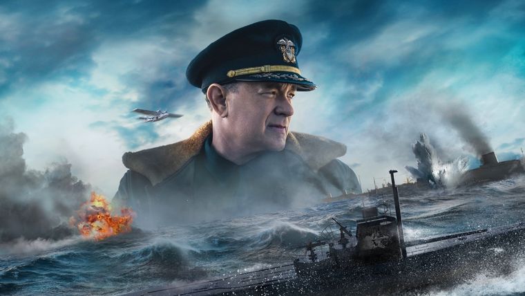 Tom Hanks protagoniza Greyhound: en la mira del enemigo (2020).