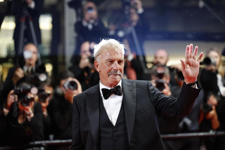 Kevin Costner durante el estreno de su nueva película en el Festival de Cannes 2024
