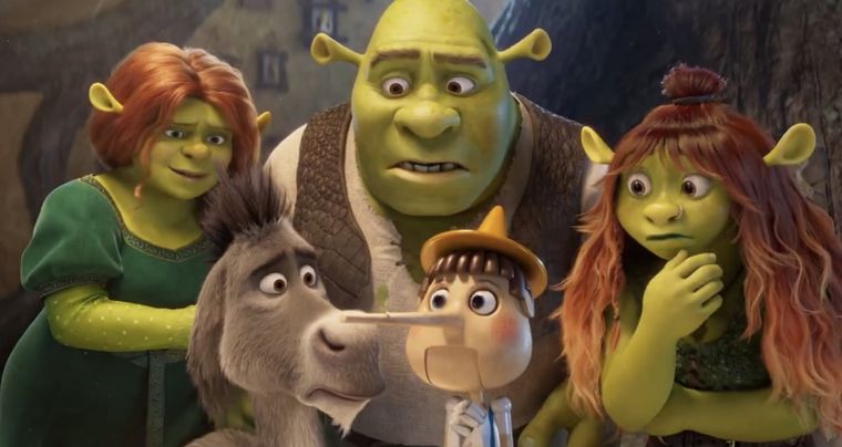 Gran sorpresa por el primer vistazo de Shrek y compañía