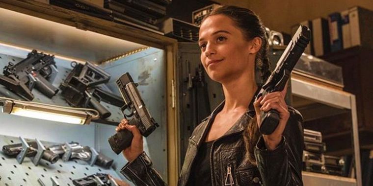 La ganadora del Oscar se puso en la piel de Lara Croft