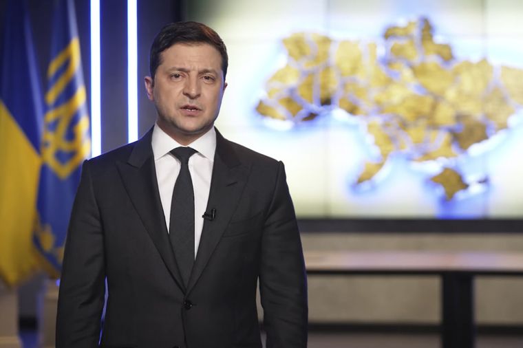 El presidente de Ucrania Volodímir Zelenski
