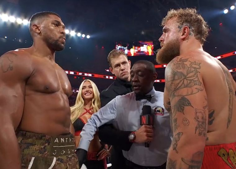 Anthony Joshua y Jake Paul se repartieron una cifra millonaria