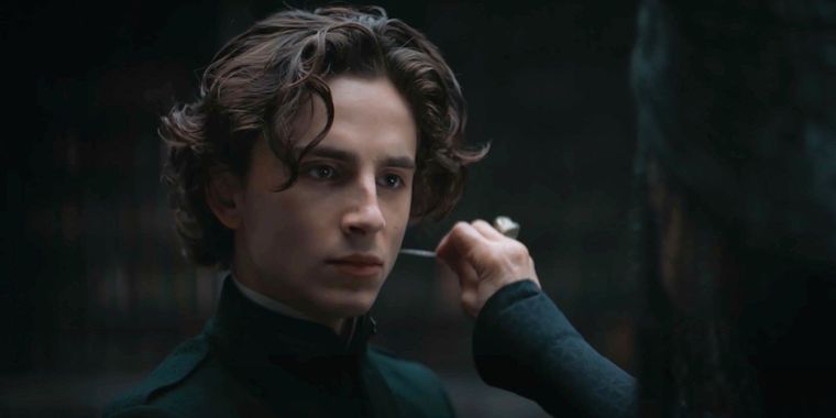 Timothée Chalamet como Paul Atreides en Dune de Denis Villeneuve