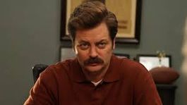 Nick Offerman y su característico bigote