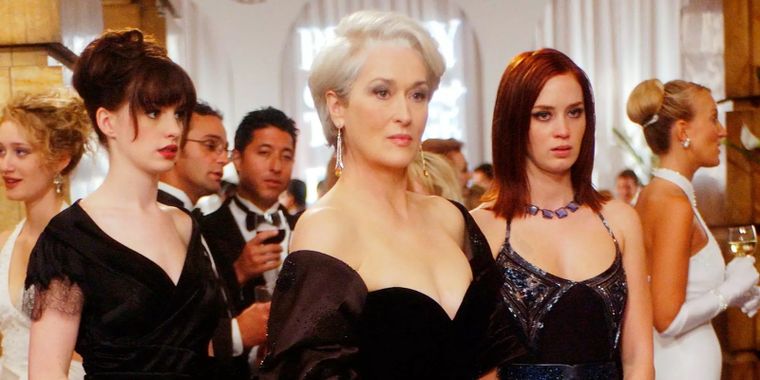 Andy, Miranda y Emily se alistan para una gala