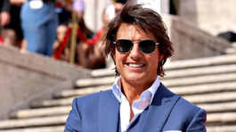 Tom Cruise en el estreno de Misión Imposible 7 en Roma, Italia