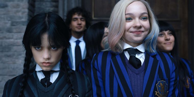 Jenna Ortega se luce como Wednesday