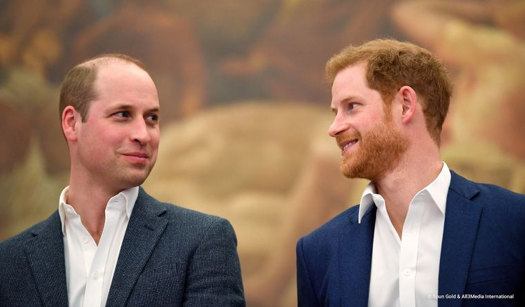 Los príncipes William y Harry