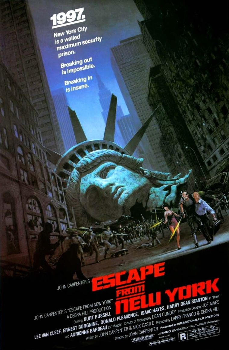El póster original de Escape de Nueva York. El póster original de Escape de Nueva York.