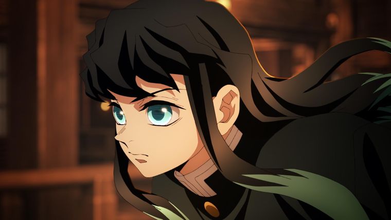 Muichiro Tokito, el Pilar de la Niebla, camino a su batalla.