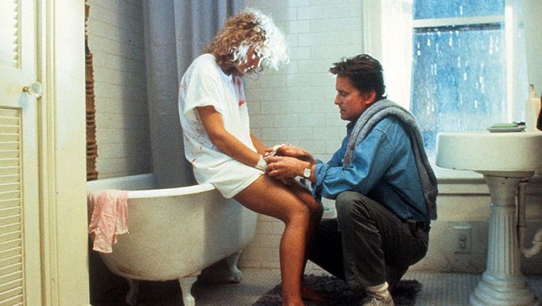 Glenn Close y Michael Douglas en el thriller dirigido por Adrian Lyne.&nbsp;