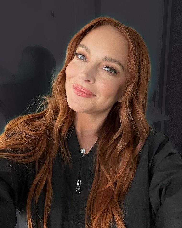 Lindsay Lohan está feliz con su familia