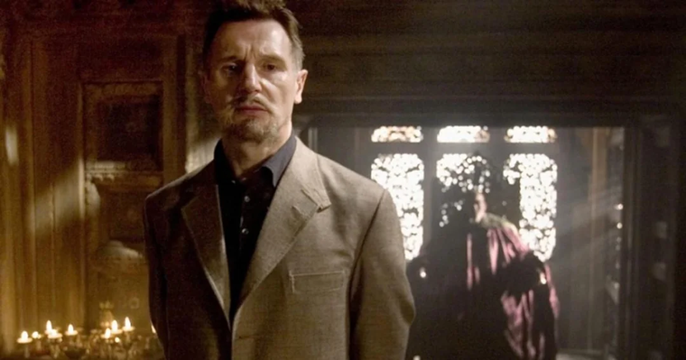 Liam Neeson regresó como Ra’s Al Ghul en Batman: el caballero de la noche asciende. Liam Neeson regresó como Ra’s Al Ghul en Batman: el caballero de la noche asciende.