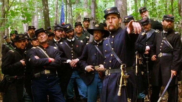 Gettysburg (1993), protagonizada por Tom Berenger, Jeff Daniels y Martin Sheen.