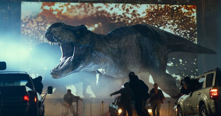 El T-Rex también va al cine...