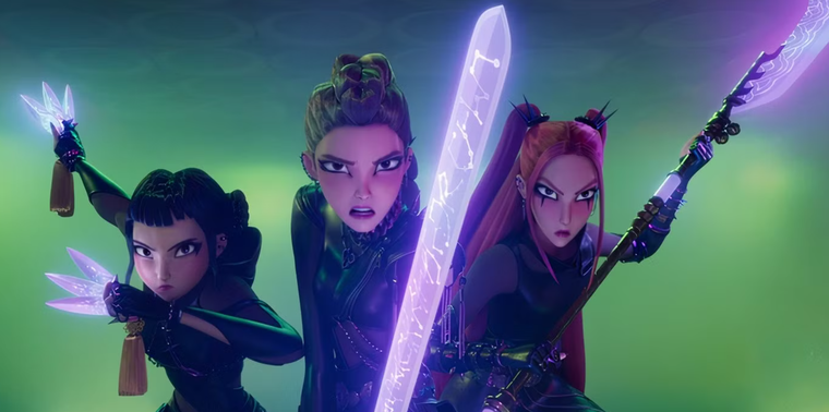 Las guerreras k-pop arrasa en Netflix.