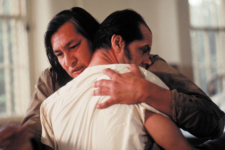 Randle McMurphy (Jack Nicholson) y El jefe (Will Sampson) en Atrapado sin salida, referente del cine clásico. Randle McMurphy (Jack Nicholson) y El jefe (Will Sampson) en Atrapado sin salida, referente del cine clásico.