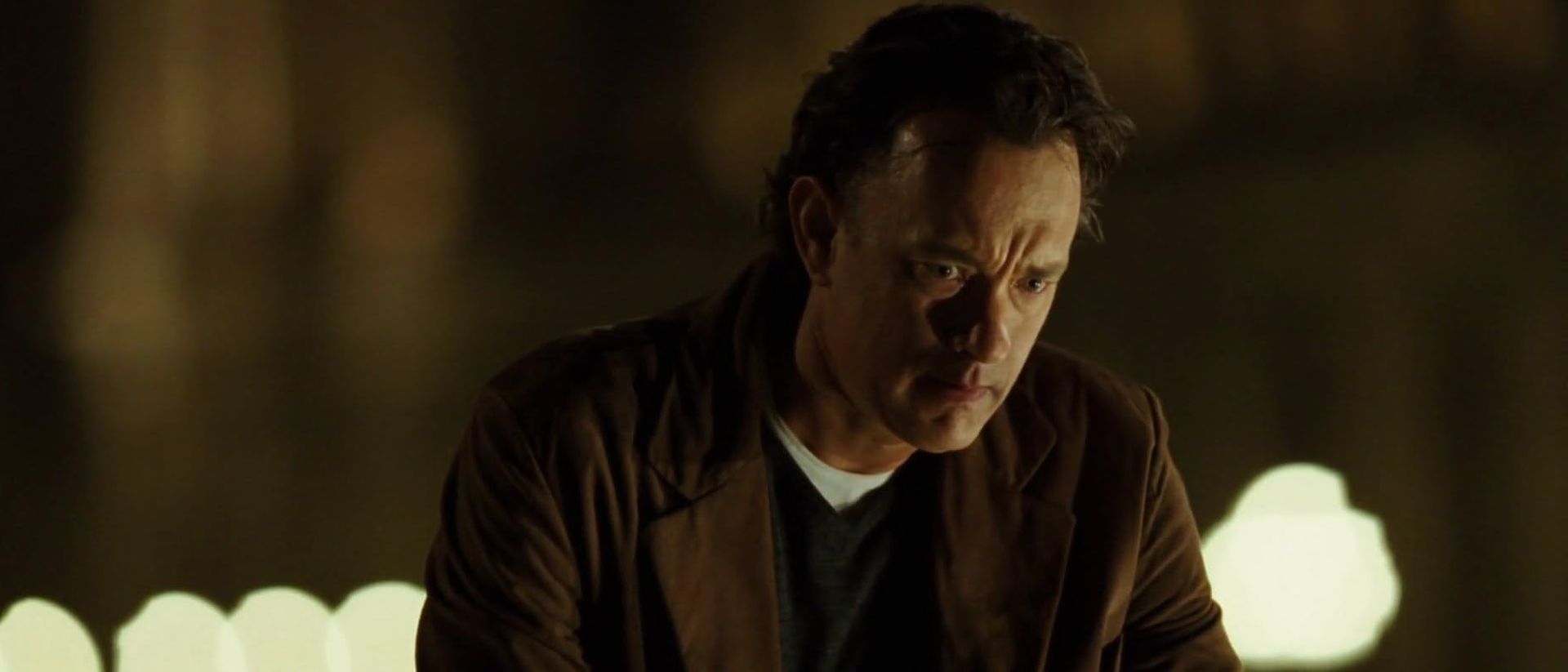 Tom Hanks como el profesor Robert Langdon.