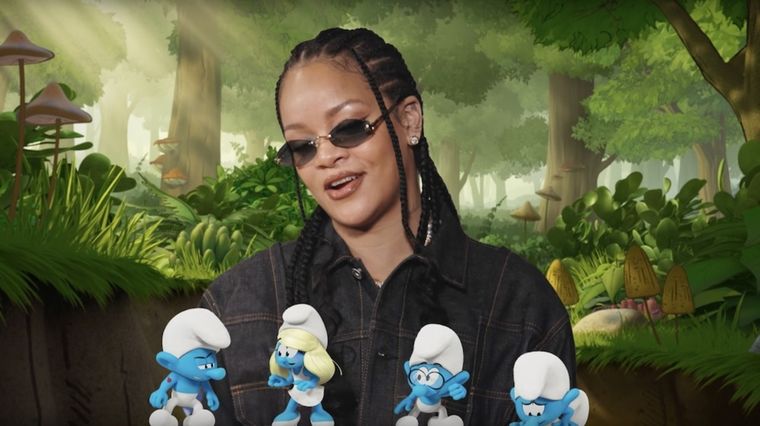 Rihanna se une a Los Pitufos