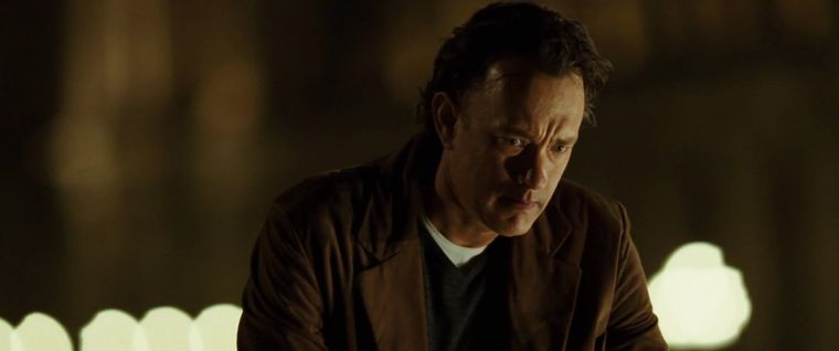 Tom Hanks como el profesor Robert Langdon.