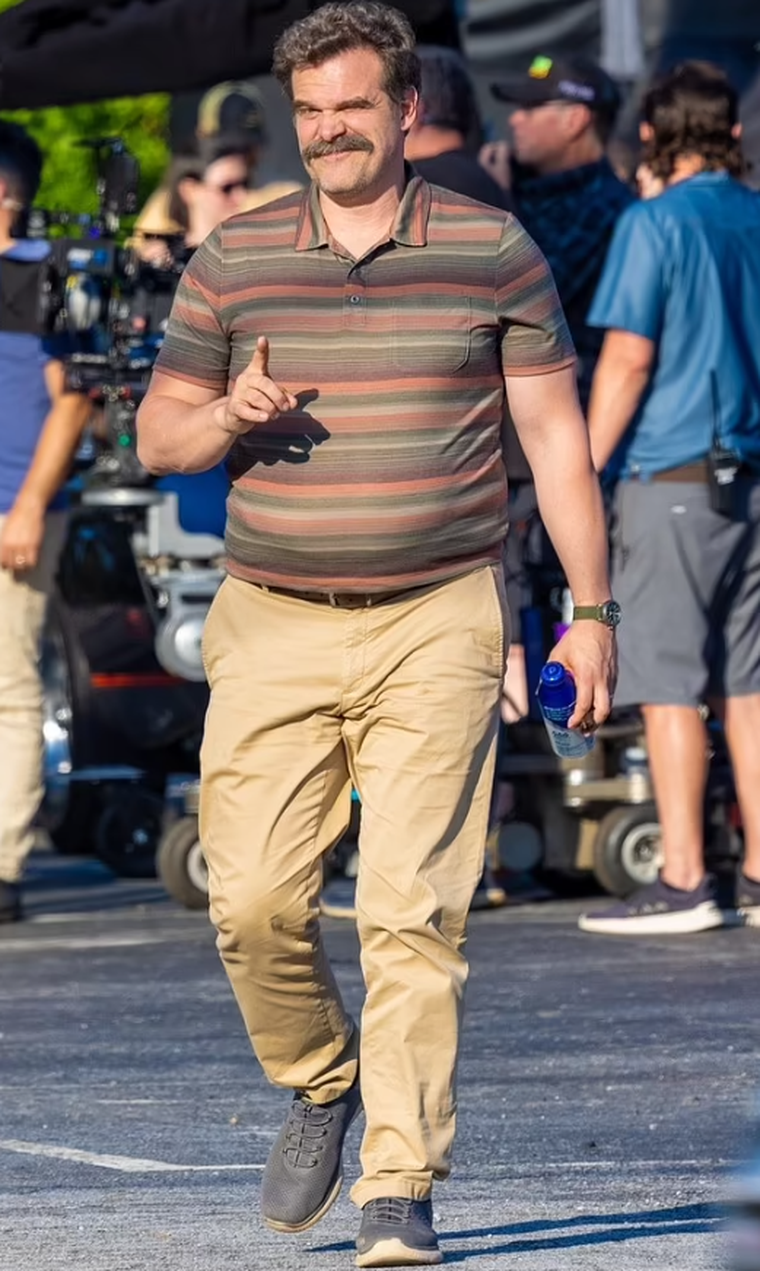 David Harbour en el rodaje de su nueva serie David Harbour en el rodaje de su nueva serie