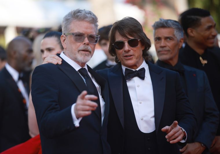 Christopher y Tom en el estreno de Misión Imposible: Sentencia Final en el Festival de Cannes. Christopher y Tom en el estreno de Misión Imposible: Sentencia Final en el Festival de Cannes.