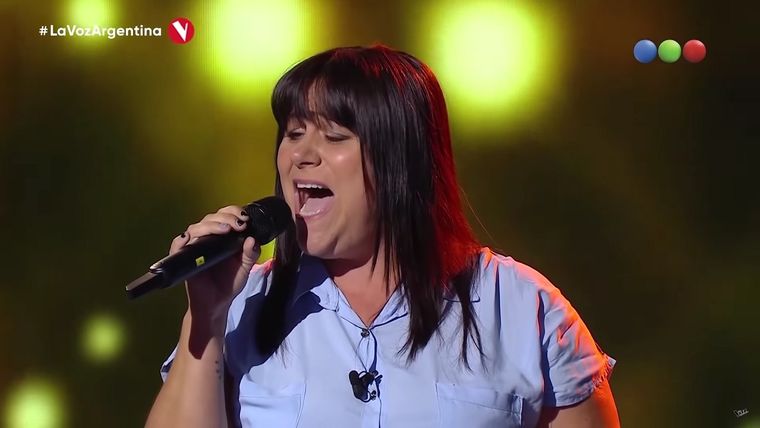 Noelia lo dejó todo en escenario pero no logró llamar la atención de los coaches.