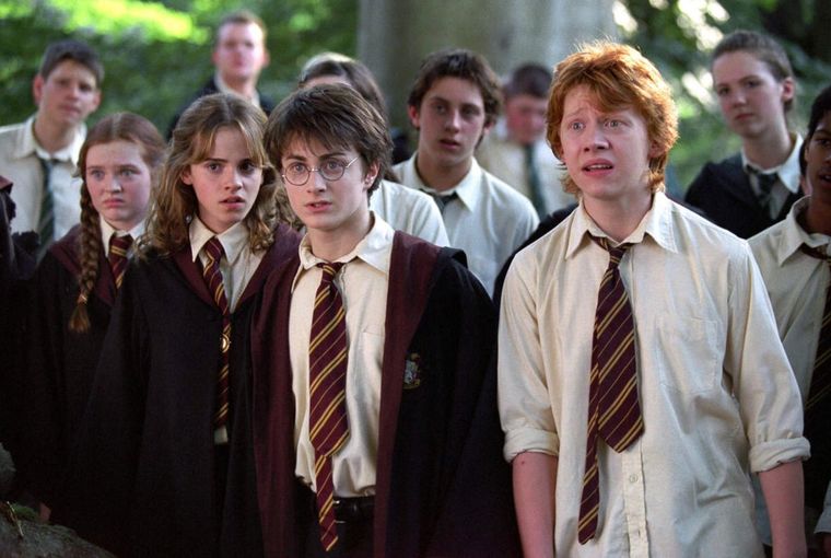 Harry, Ron y Hermione en Harry Potter y el Prisionero de Azkaban