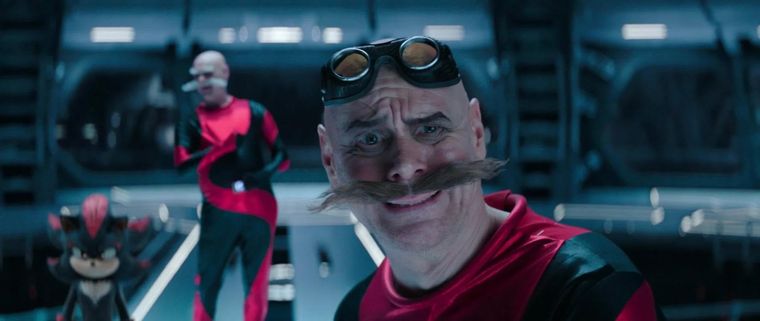 Jim Carrey como el villano, uno de los mejores aciertos de la saga de Sonic.