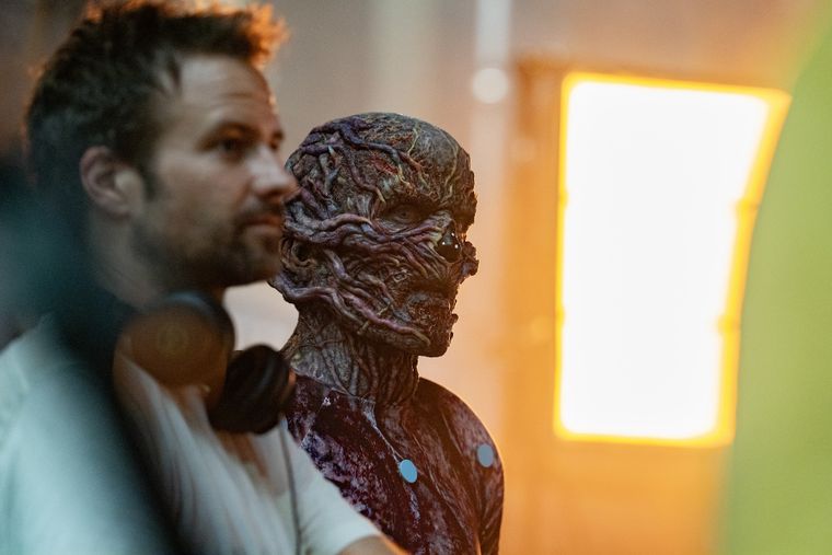 Uno de los creadores de Stranger Things junto al villano Vecna de Jamie Campbell Bower. Uno de los creadores de Stranger Things junto al villano Vecna de Jamie Campbell Bower. 