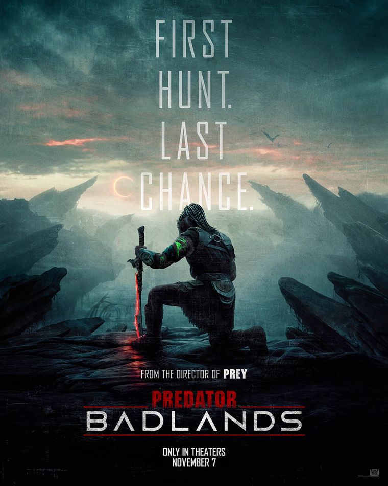 El primer póster oficial de Predator: Badlands. El primer póster oficial de Predator: Badlands.
