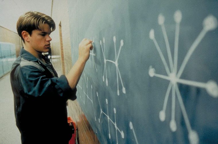 Kyle, hermano de Matt Damon y artista plástico, estaba visitando a un físico en el MIT, cuando dejo volar su imaginación y dejo en la pizarra un problema inexistente, que los estudiantes intentaron resolver. Kyle, hermano de Matt Damon y artista plástico, estaba visitando a un físico en el MIT, cuando dejo volar su imaginación y dejo en la pizarra un problema inexistente, que los estudiantes intentaron resolver.