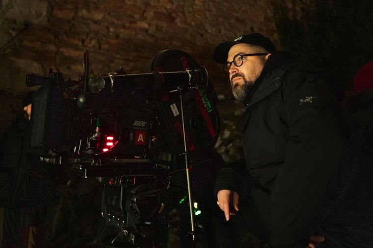 Robert Eggers en el rodaje de Nosferatu (2024)