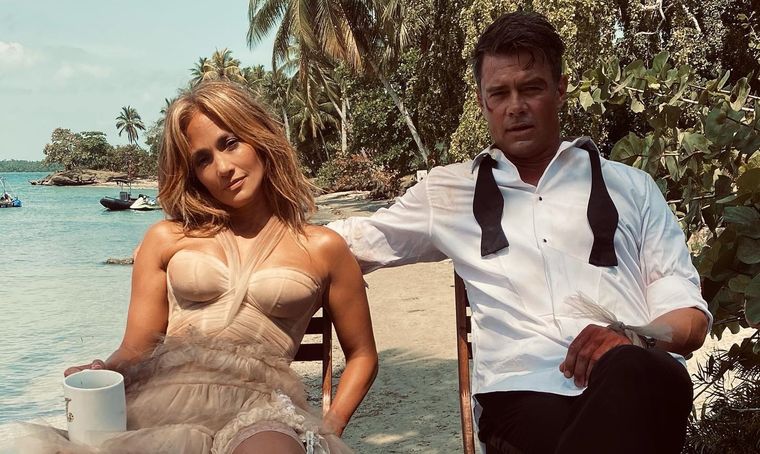 Jennifer Lopez junto a Josh Duhamel