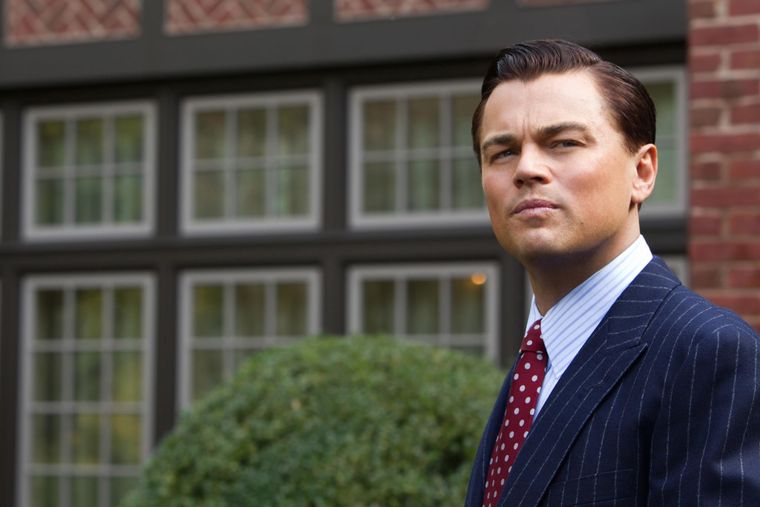 Leonardo DiCaprio convertido en Jordan Belfort en el filme de Scorsese.
