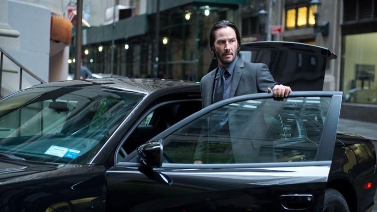 Keanu Reeves en la primera entrega de John Wick.
