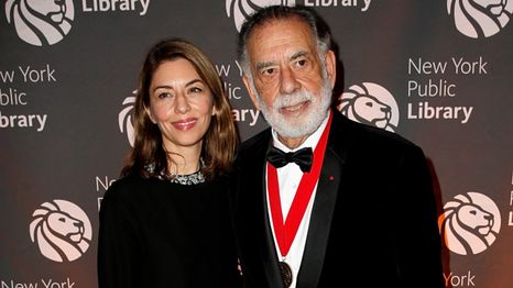 Sofia junto a su padre, Francis Ford Coppola