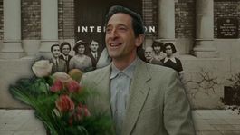 Adrien Brody protagonista The Brutalist.