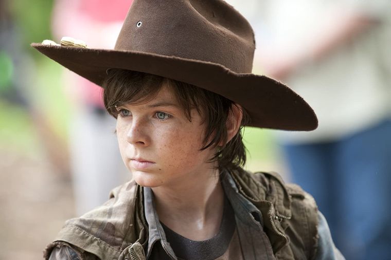 Chandler Riggs era solo un niño cuando comenzó a interpretar a Carl en The Walking Dead