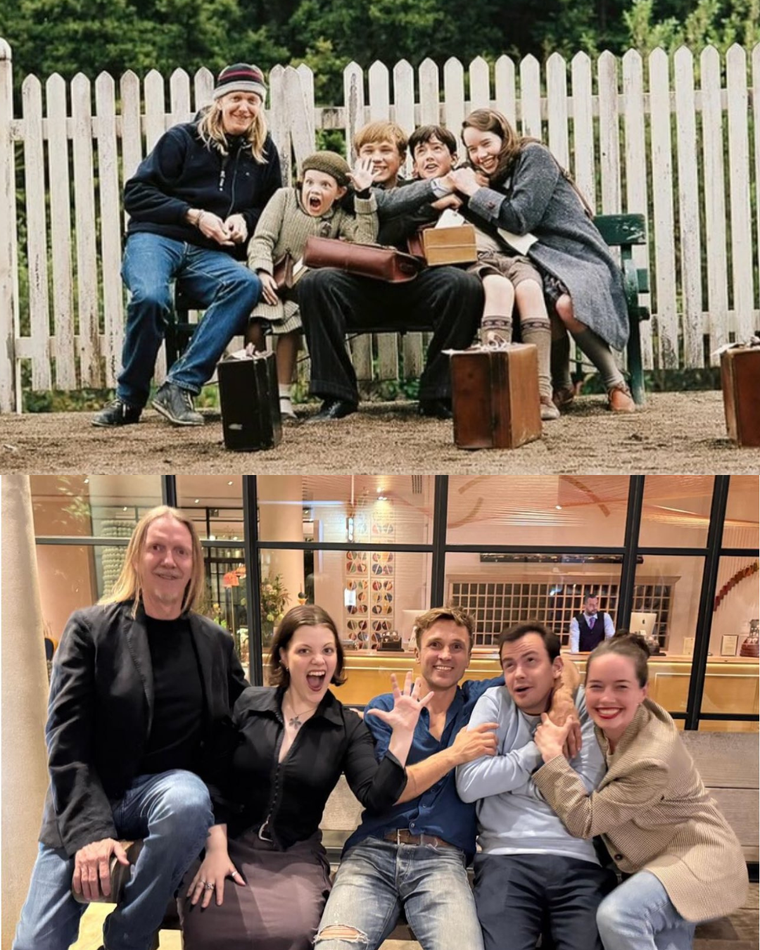 Las fotos fueron publicadas por Georgie Henley e imitaron una antigua imagen del set de grabación. Las fotos fueron publicadas por Georgie Henley e imitaron una antigua imagen del set de grabación.