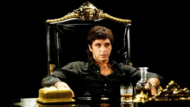 Tony Montana es uno de los personajes más conocidos interpretados por Pacino