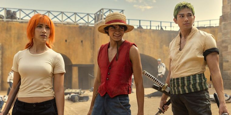 Nami, Luffy y Zoro, listos para la acción