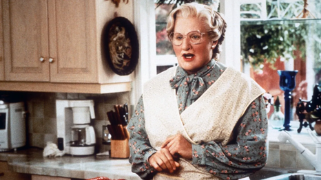 Robin Williams como Daniel Hillard/Mrs. Euphegenia Doubtfire.