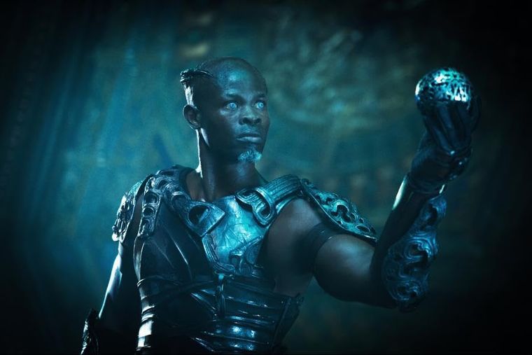 Djimon Hounsou como Korath en la primera entrega de Guardianes de la Galaxia (2014) Djimon Hounsou como Korath en la primera entrega de Guardianes de la Galaxia (2014)