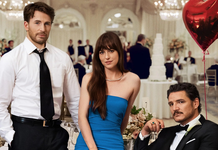 Chris Evans, Dakota Johnson y Pedro Pascal protagonizan el drama romántico de Celine Song. Chris Evans, Dakota Johnson y Pedro Pascal protagonizan el drama romántico de Celine Song.