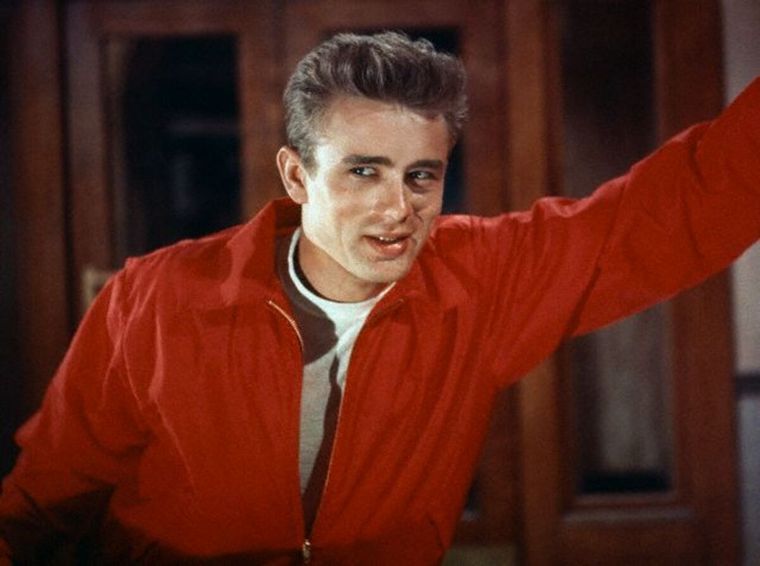 James Dean en Rebelde sin causa.