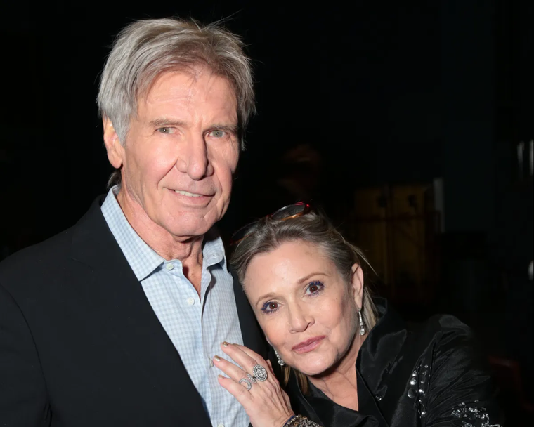Harrison Ford y Carrie Fisher en 2016.