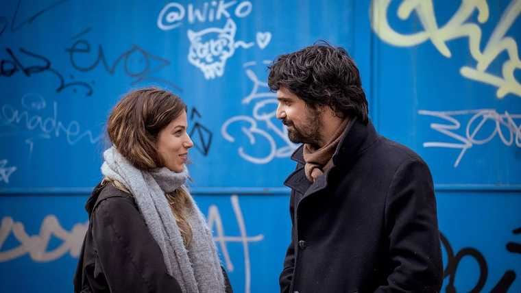 Iria del Río y Francesco Carril en Los años nuevos. Iria del Río y Francesco Carril en Los años nuevos.