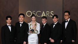 Las guerreras K-Pop ganó el Oscar a Mejor canción original. Las guerreras K-Pop ganó el Oscar a Mejor canción original.